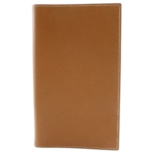 HERMES Agenda Vision Notebook cover gold Brown Courchevel unisex - Picture 1 of 12