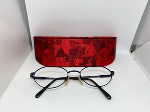 Elle El2572 Eyeglasses 49-18-130 Metal Purple Full Rim - Picture 1 of 5