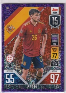Topps Match Attax Nations League 2022 No CD 15 Pedri Purple Parallel - Picture 1 of 1