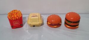Vintage 1987 McDonald’s Food Changeable Transformers Happy Meal Toy Lot of 4