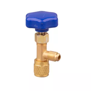 Válvula de grifo de lata auto-sellante 1/4 SAE 7/16-28 UNEF Abridor de botellas de CA de hilo - Imagen 1 de 4