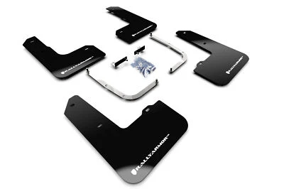 Брызговик Rally Armor черный UR с белым логотипом для Hyundai Veloster N 2019-21 годов выпуска - Изображение 1 из 3