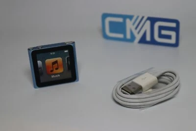 Apple iPod nano 6. Generation Blau 8GB 6G Radio Podcast Foto ( gebraucht ) #143 - Bild 1 von 4