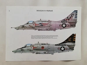 Tavola Enciclopedia DOUGLAS A-4 SKYHAWK Aviazione Militare Storia - Picture 1 of 2