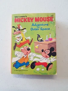 Whitman Big Little Book - 5750 Mickey Mouse Adventure In Outer Space 1968 PB - Imagen 1 de 7