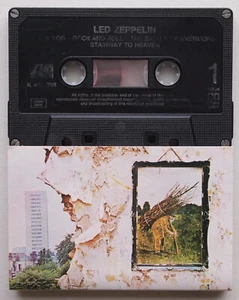 LED ZEPPELIN - IV / SYMBOLS (K450008) 1980s EUROPE CASSETTE REISSUE BLACK - Picture 1 of 3
