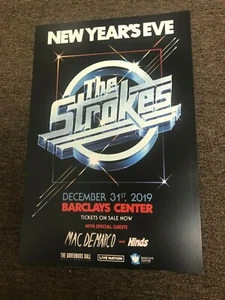 Poster cartoncino concerto The Strokes Capodanno New York Barclays 12x18 - Foto 1 di 1