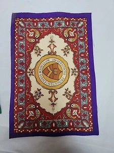 Antique Tobacco Felt Flannel 6X8 3/4"  Universitatis Princetoniensis Sigillum - Picture 1 of 9
