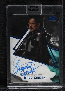 2021 Star Wars: Stellar Signatures Blue 12/25 Giancarlo Esposito as Auto 4et