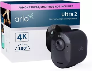 Arlo Ultra 2 | Cámara complementaria de seguridad para exteriores | CCTV inalámbrico 4K UHD | Negra - Imagen 1 de 9