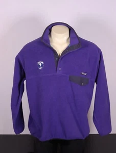 Patagonia Herren Large Synchilla Snap-T Pullover Fleecejacke - Lila mit Logo - Bild 1 von 11