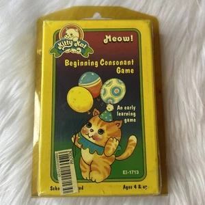 VTG Kitty Kat "Meow"! Beginning Consonant Game -Early Learning Game Ages 4 & UP - Picture 1 of 2