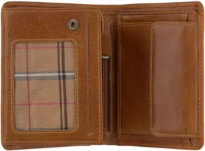 Visconti Mens Tan Leather Small 8 Card ID Window Coin Purse RFID Wallet DRW41 - Picture 1 of 10