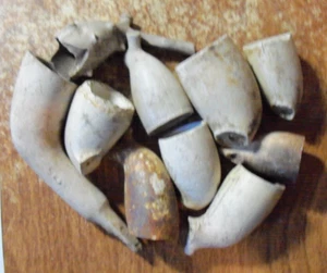 FLEA MARKET LOT OF 10 CIVIL WAR PIPE BOWLS - Picture 1 of 1