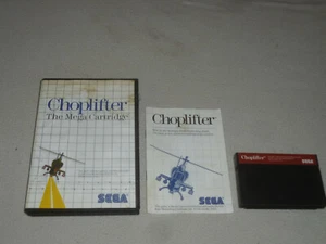 BOXED MASTER SYSTEM VIDEO GAME CHOPLIFTER MEGA CARTRIDGE COMPLETE W MANUAL  - Picture 1 of 2