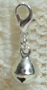 Jingle Bell Weihnachten Charm versilbert Scrapbooking Armband 5/16" - Bild 1 von 3