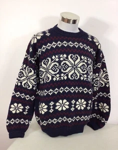 Nomadic Traders Wool Sweater Made Peru Mens Large - Picture 1 of 7