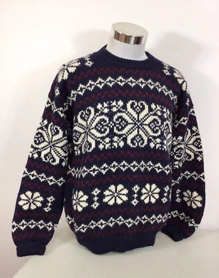 Nomadic Traders Wool Sweater Made Peru Mens Large - Image 1 of 4