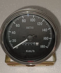 Velocímetro Smiths negro cromo 85 mm - Imagen 1 de 3
