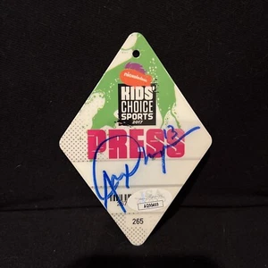 Alex Morgan Soccer Player Signed Autograph Press Badge JSA Authenticity - Picture 1 of 4