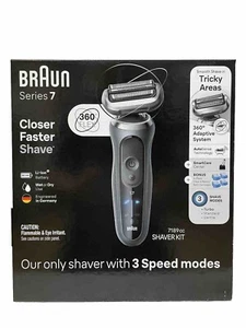 Braun Series 7 7188cc 360 Flex Afeitadora Eléctrica Impermeable Hombre Húmeda/Seca 3 Velocidades - Imagen 1 de 7