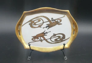 RARE Antique Victorian CT Carl Tielsch Altwasser Serving Tray c1900 - HEAVY GILD - Picture 1 of 4