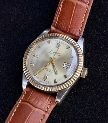 Bulova 1969 Oceanographer 333 watch - Serviced, Fresh Crystal - 10KT Gold Ring - Image 1 of 4