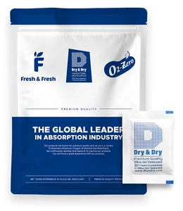 5 gram X 300 PK "Dry & Dry" Silica Gel Desiccant Packets(Reusable)-FDA Compliant - Picture 1 of 9