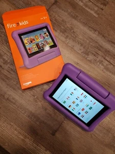 Amazon Fire 7" Kids Edition (9th Gen) Kid Proof,16GB, Wi-Fi, 7in - Purple - Picture 1 of 5
