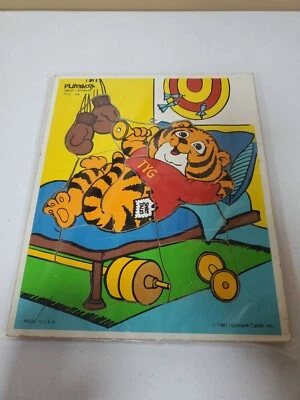 Playskool Vintage Hallmark Wood Puzzle 1981 #330-07 TYG VGC - Image 1 of 4