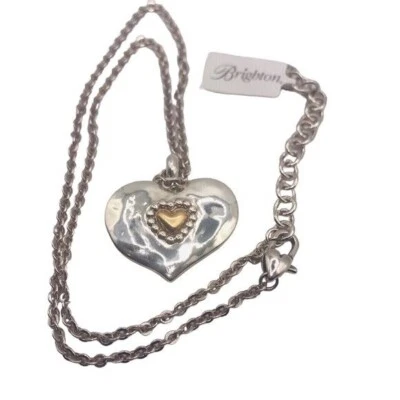 Brighton Marci Heart short necklace NWT  love beyond words - Image 1 of 4