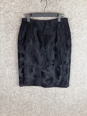 Jones носить текстурированный карандаш юбка женщин 8 черный геометрический карьера опрятный шик - Изображение 1 из 4