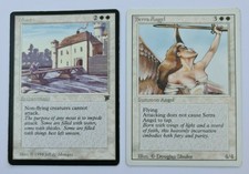 Magic the Gathering - Vintage MTG Legends Moat (LP/MP) Rare + free Revised card