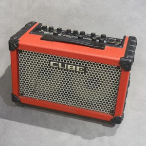 Roland Cube Street Red Portable Amp w/ Original Carrying Case Battery Power - Picture 1 of 7