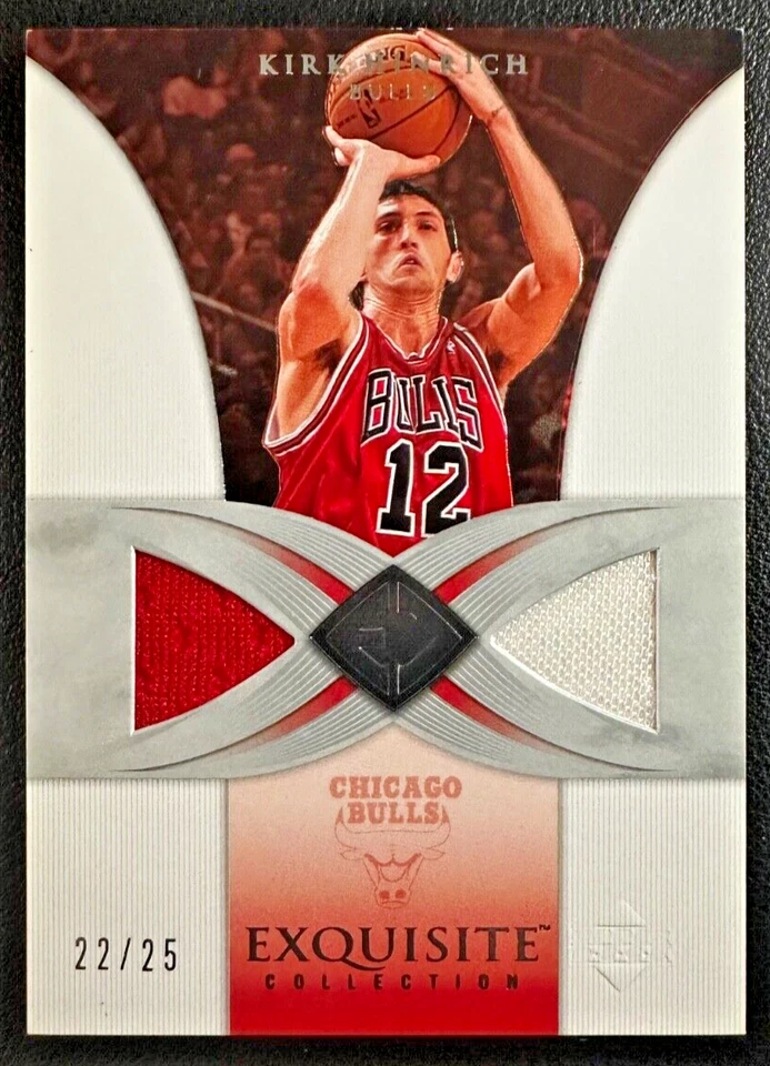 Camisetas parche KIRK HINRICH 2006-07 UD Exquisita Colección Doble Usadas en Juegos 22/25 Foto 1 de 2