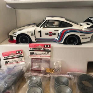 Tamiya 1/12 Martini Porsche 935 Turbo RC Car Tamtech Gear Set W/ Box From Japan - Picture 1 of 5