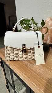 ✨NWT Ted Baker Poppy May Basketweave Bag Beautiful Summer Beach Durable Genuine - Picture 1 of 10