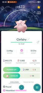 Pokémon Clefairy ( Astronomical Observatory BG ) GO - Picture 1 of 2