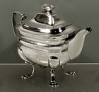 Hugh Wishart Silver Petite Teapot   c1805 RARE