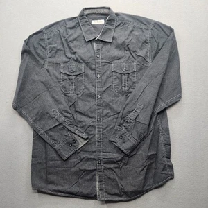 Michael Brandon Men's Size XL Gray Long Sleeve Casual Button Down Shirt - Picture 1 of 10