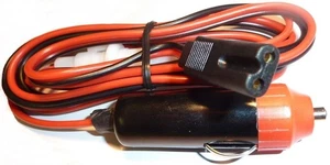 CB Radio Power Lead 2 PIN YORK ROTEL HARRIER CYBERNET, Fitted Cigar Lighter Plug - Picture 1 of 1