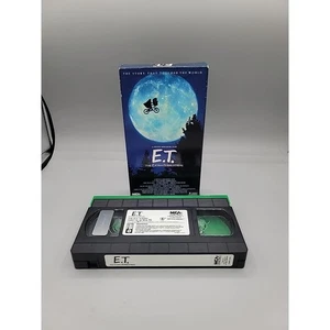 E.T. the Extra-Terrestrial Vintage VHS 1988 MCA Home Video w/ Green Flap - Imagen 1 de 1