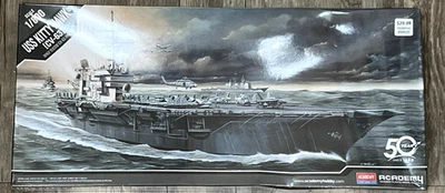 2019 Academy USS Kitty Hawk Navy Supercarrier CV-63 Model 1:800 NEW SEALED - Image 1 of 4