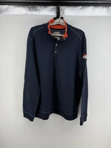 Tommy Bahama Denver Broncos 1/4 Button Sweater Pullover Herren XL Navy - Bild 1 von 6