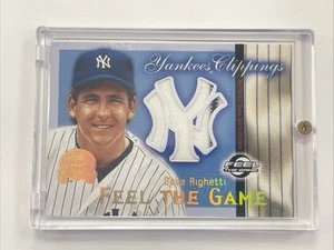 2000 FLEER GREATS OF GAME YANKEES CLIPPINGS JERSEY DAVE RIGHETTI SP NM-MT - Picture 1 of 8