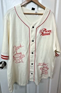 ^New Disney Parks Toy Story Pizza Planet Baseball Jersey Size 2XL XXL - Picture 1 of 2