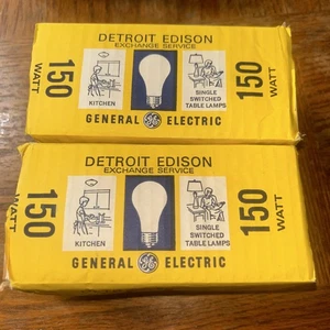 2 PACKS General Electric Vintage Light Bulbs 150 Watts - Picture 1 of 3