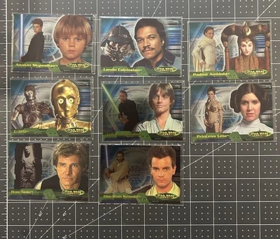 STAR WARS 2001 TOPPS EVOLUTION 1B-8B B-LEVEL INSERT VARIANT SET (8) 🔥 - Image 1 of 4