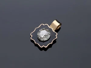 Colgante diamante brillante 0,50 ct. Joyería Deta de oro 585 de 14 quilates excelente precio - Imagen 1 de 7