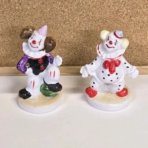 Par de estatuillas de payaso vintage de porcelana Flambro - Imagen 1 de 20